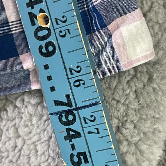 Old Navy Shirt XXL White Blue Mens Button Down Collard - Picture 6 of 12